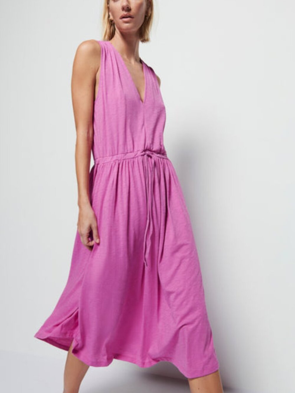 Nation LTD Brianna Garden Goddess Lightweight Cotton Midi Dress Women's size S